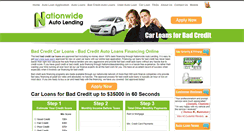 Desktop Screenshot of nationwideautolending.com