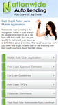 Mobile Screenshot of nationwideautolending.com